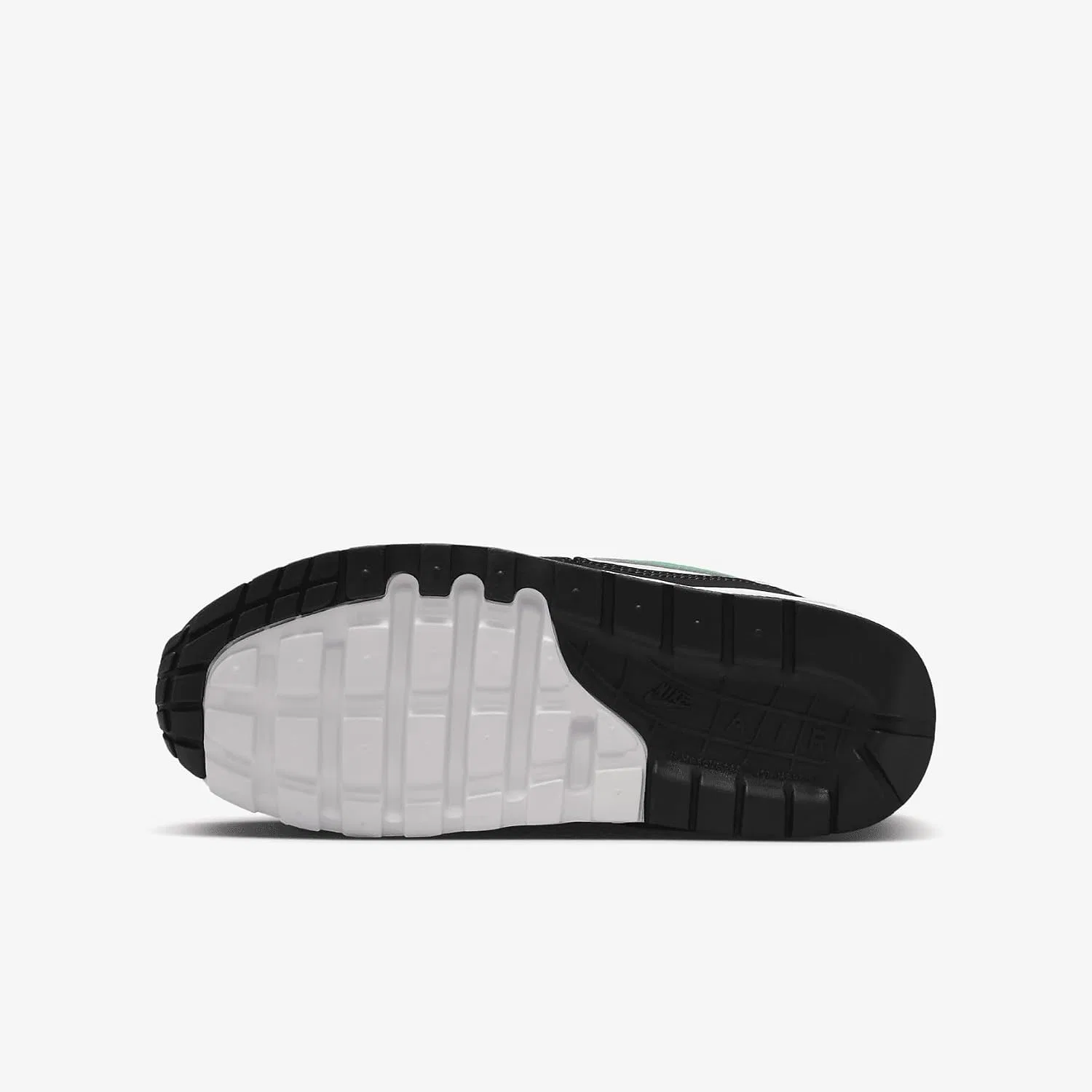 Детские кроссовки для мальчиков Air Max 1 Nike, White/Pure Platinum/Black/Stadium Green — фото 2