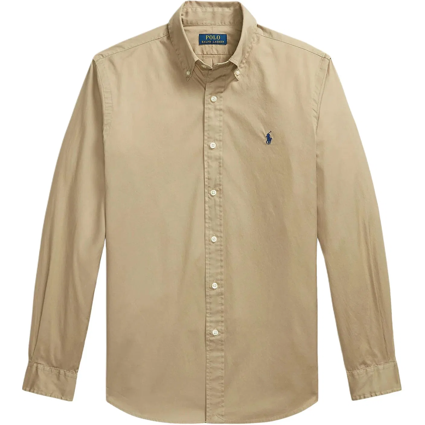 Мужская рубашка поло с коротким рукавом, Slim Fit, Polo Ralph Lauren, Beige