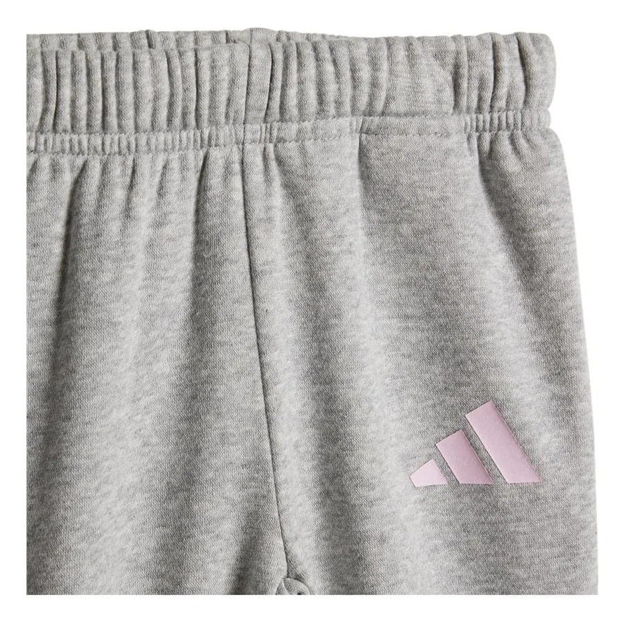 Спортивный костюм с длинным рукавом, с принтом, модель Essentials Bl Fg 240, adidas, Розовый — фото 3