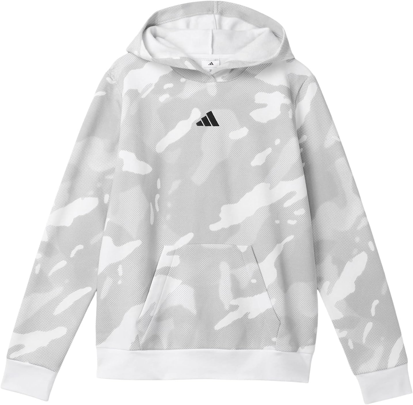 

Пуловер adidas Kids All Over Printhalftone Camo Fleece Hooded Pullover, белый