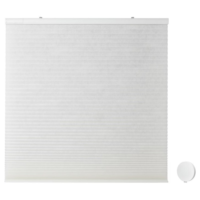 

Cотовидные жалюзи с сетевым блоком 100x195 см Ikea Praktlysing, белый