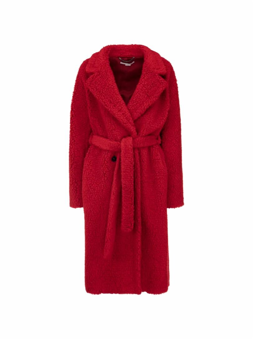 

Двубортное пальто с поясом Stella McCartney, Красный, Двубортное пальто с поясом Stella McCartney