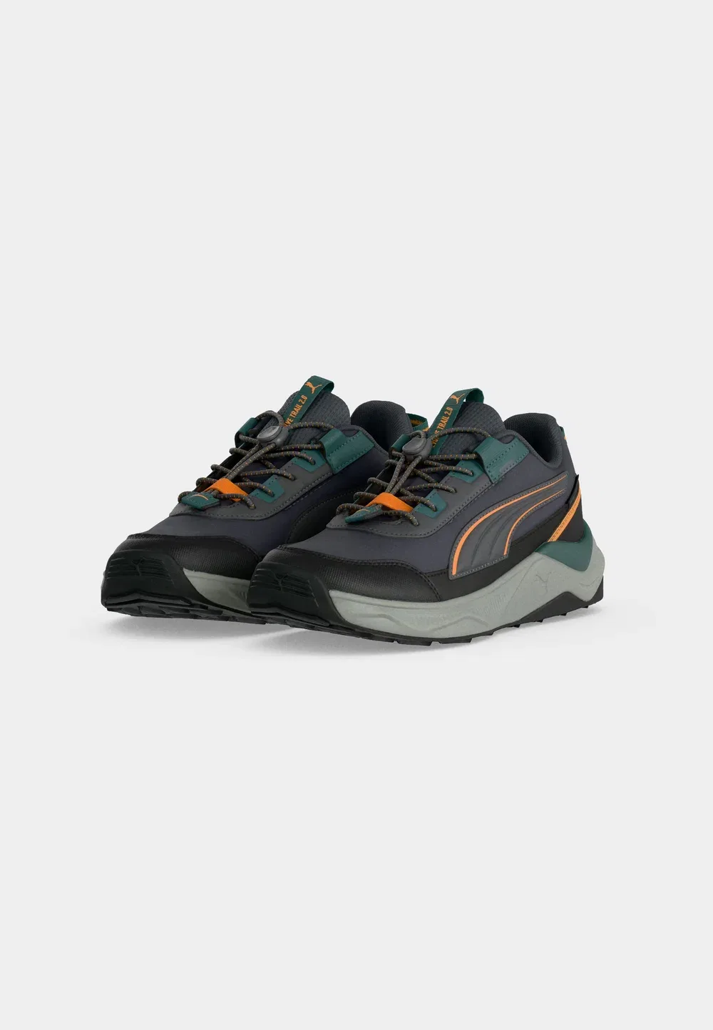 Кроссовки для бега по пересеченной местности Evolve 2.0 jr унисекс Puma, Moody Gray/Bright Papaya/Black — фото 3
