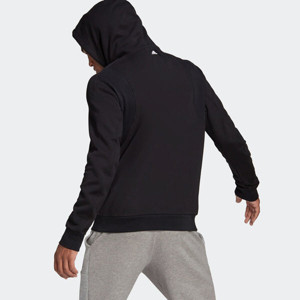Толстовка m fi hood casual sports hooded pullover black Adidas, черный — фото 3