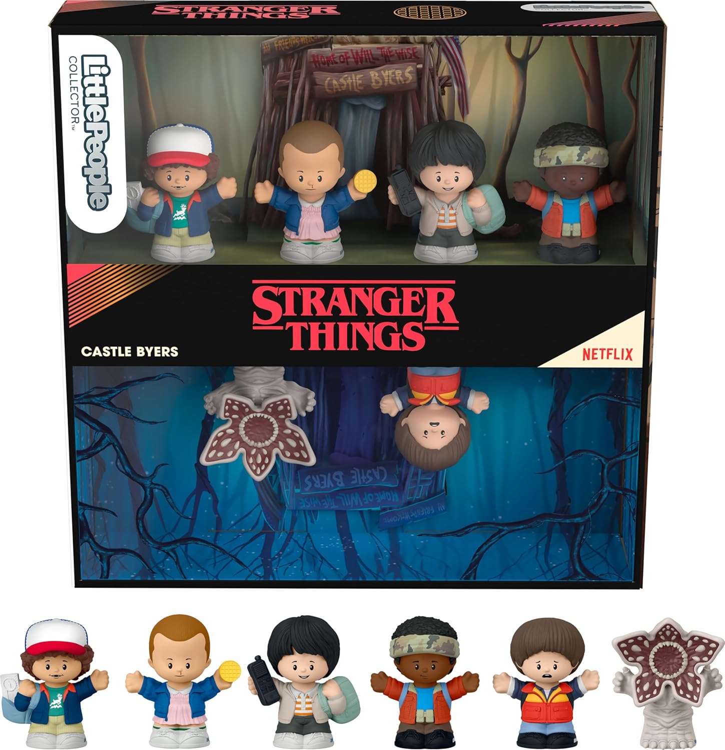 

Коллекционный набор фигурок Fisher-Price Little People Stranger Things Collector Special Edition, 6 фигурок