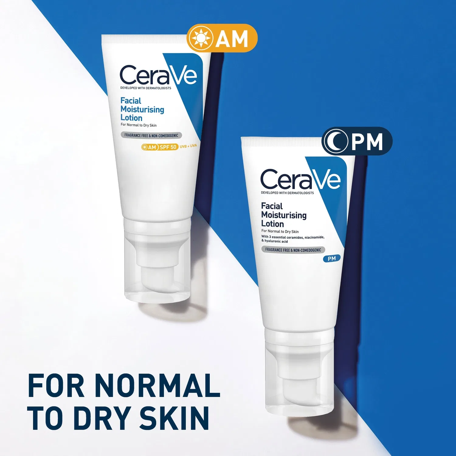 Набор дневного и ночного увлажняющих кремов для лица CeraVe Day & Night Facial Moisturising Duo — фото 3