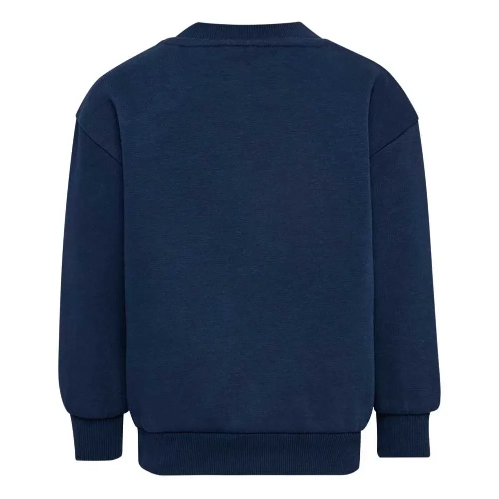 Детский свитшот свободного кроя с круглым вырезом Mini Loose Bee Hummel, Blue — фото 2