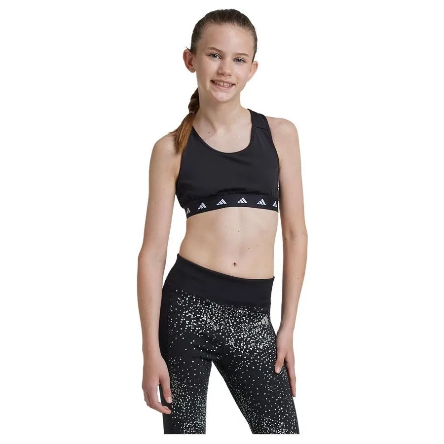 Спортивный бюстгальтер TECHFIT с принтом 287 JG POWER TF BRA adidas, Черный