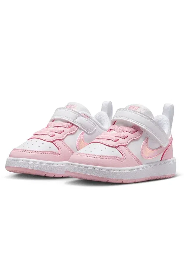 Детские кеды для девочек с принтом Glam Nike, Pink/Byz
