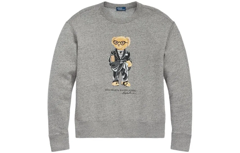 Женская толстовка с логотипом Polo Ralph Lauren, Серый