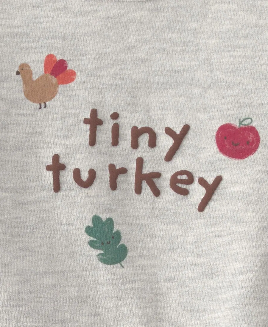 Комплект из топа и брюк Tiny Turkey с длинным рукавом Carter's, Gray — фото 4