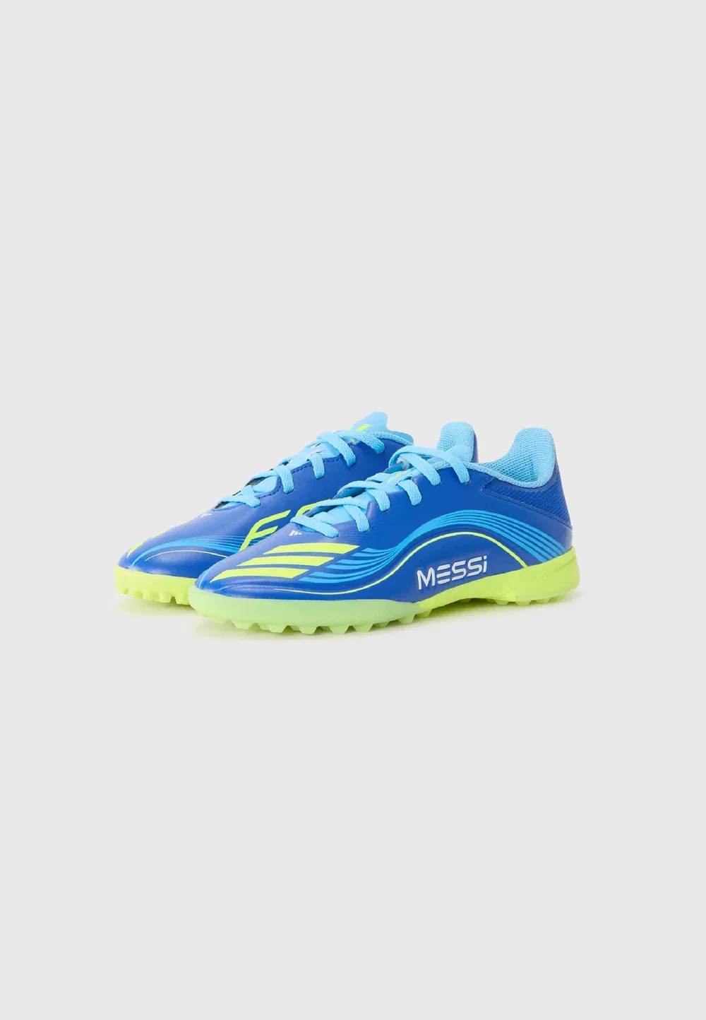Футбольные бутсы F50 унисекс для искусственных газонов Adidas Performance, Royal Blue/Solar Yellow — фото 2