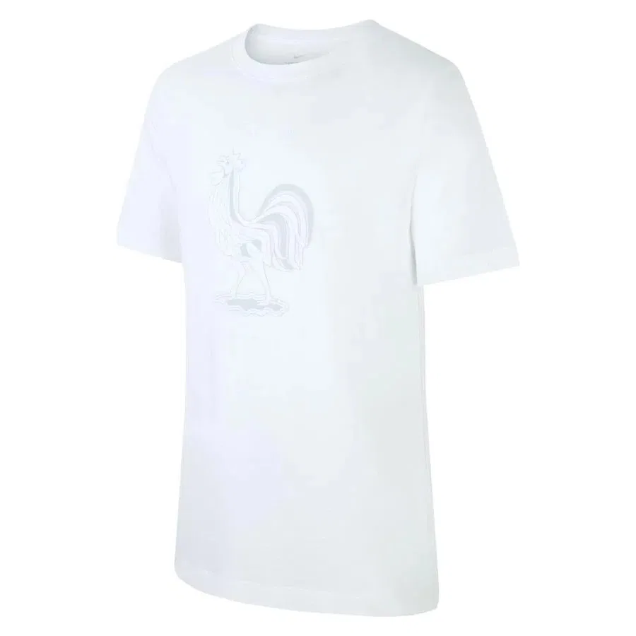 Детская футболка с коротким рукавом FFF Football Nike, Белый
