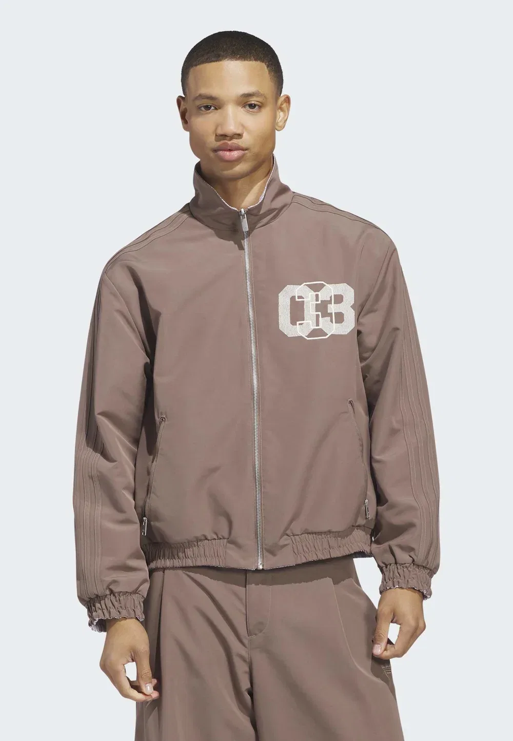 Тренировочная куртка Firebird, унисекс - тренировочная куртка Adidas Originals, Trace Brown/Team Victory Red