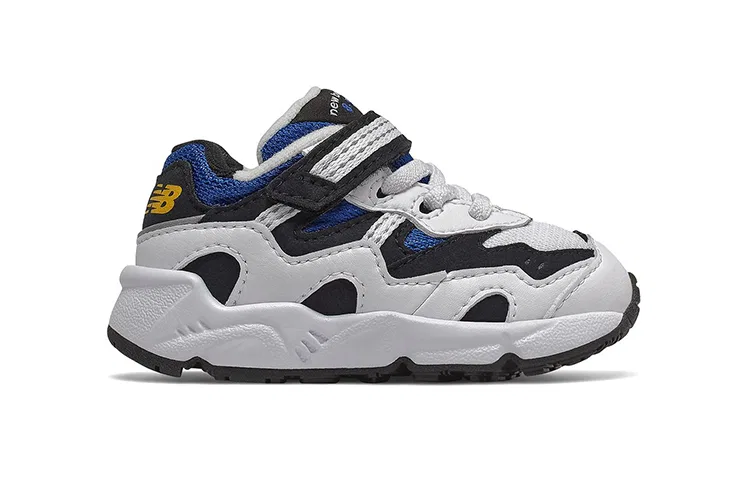 Детские кроссовки на липучках с поддержкой 850 Low top New Balance, White Blue — фото 3