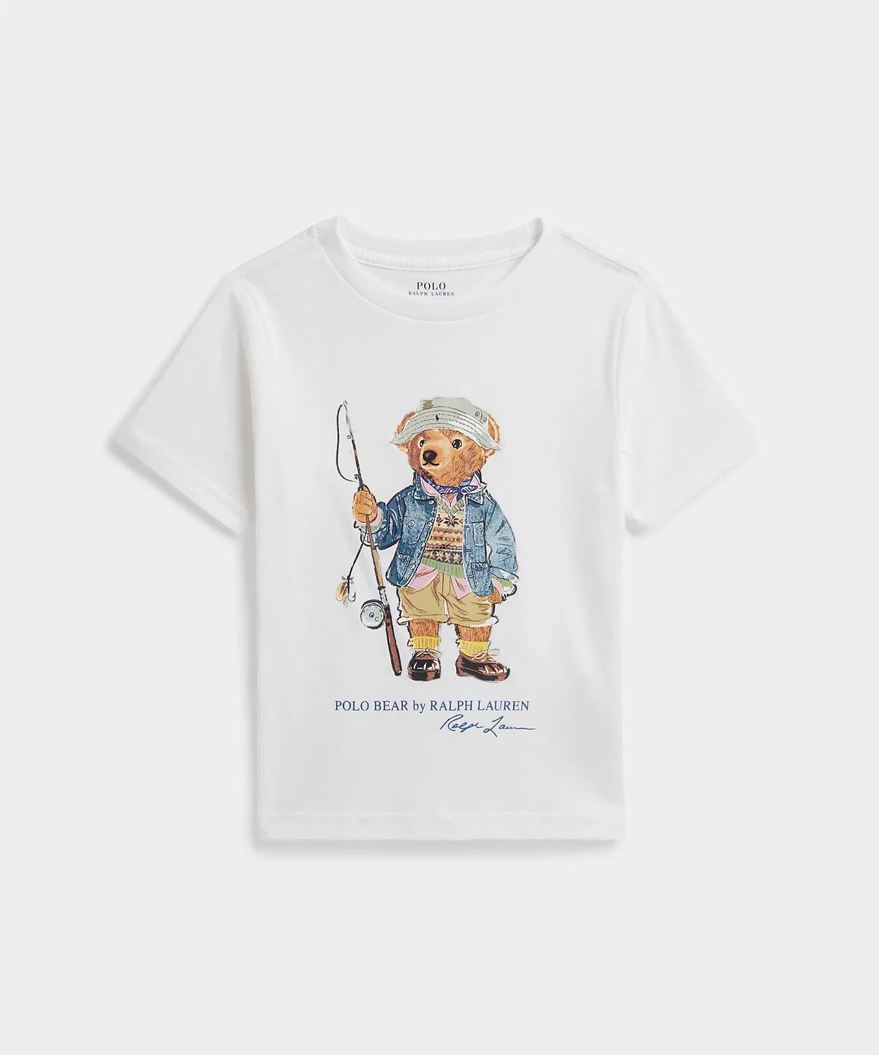 POLO RALPH LAUREN CHILDRENSWEAR Детская футболка с коротким рукавом Polo Bear Ralph Lauren, Белый