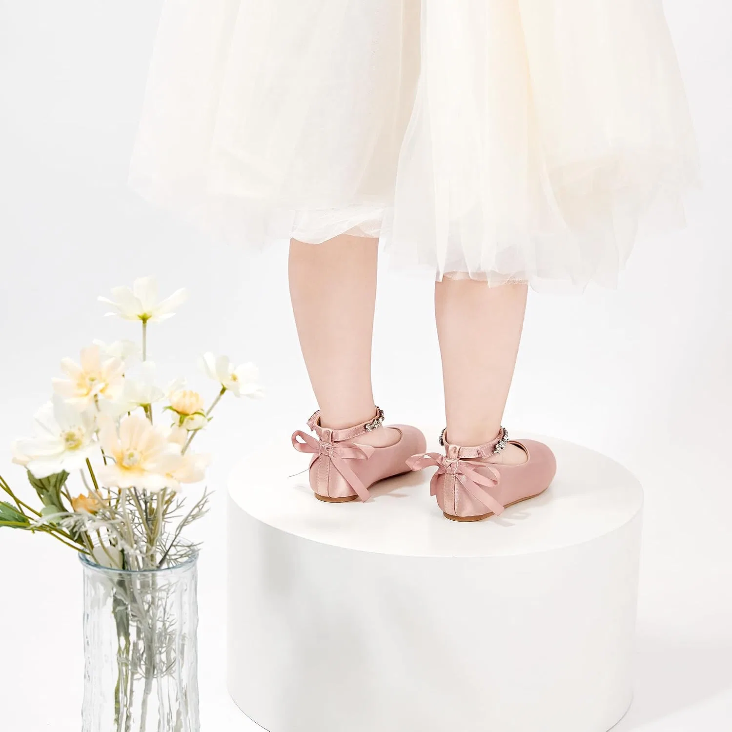 Детские туфли Мэри Джейн для девочек с принтом Little Flower Otter MOMO, Pink — фото 3