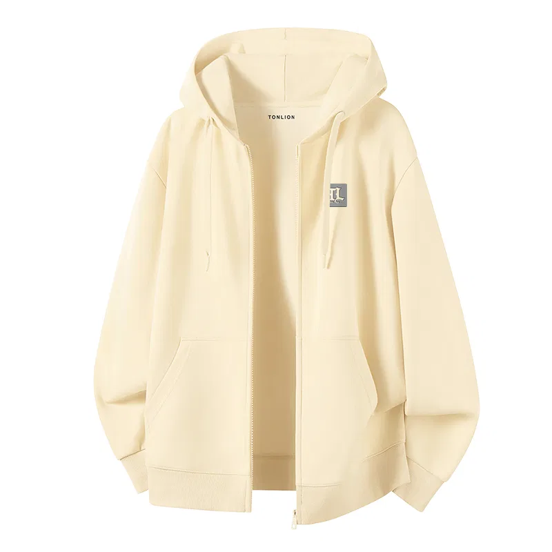 Детский худи-кардиган с капюшоном Tonlion, Цвет: Light Beige