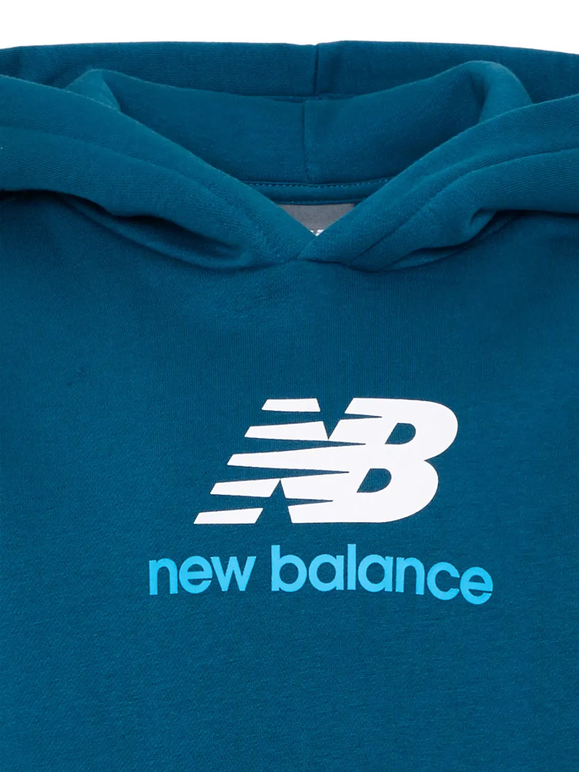 Худи с принтом логотипа New Balance, синий — фото 2