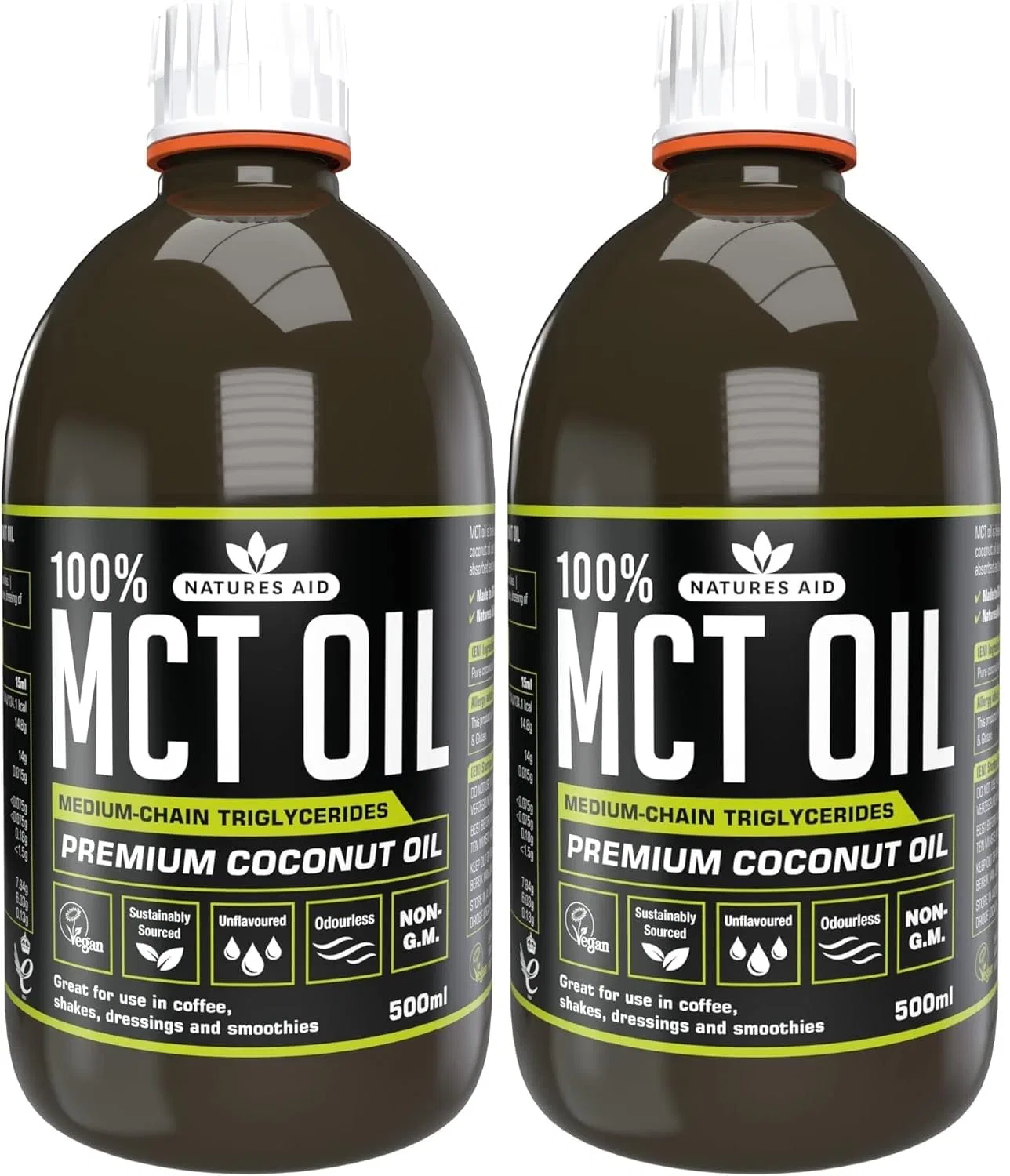 Масло MCT Natures Aid Premium Coconut Oil 1000 мл