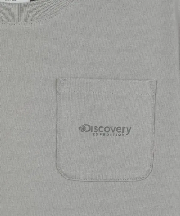Футболка с принтом Freshvent, Discovery Expedition Kids, серый — фото 3