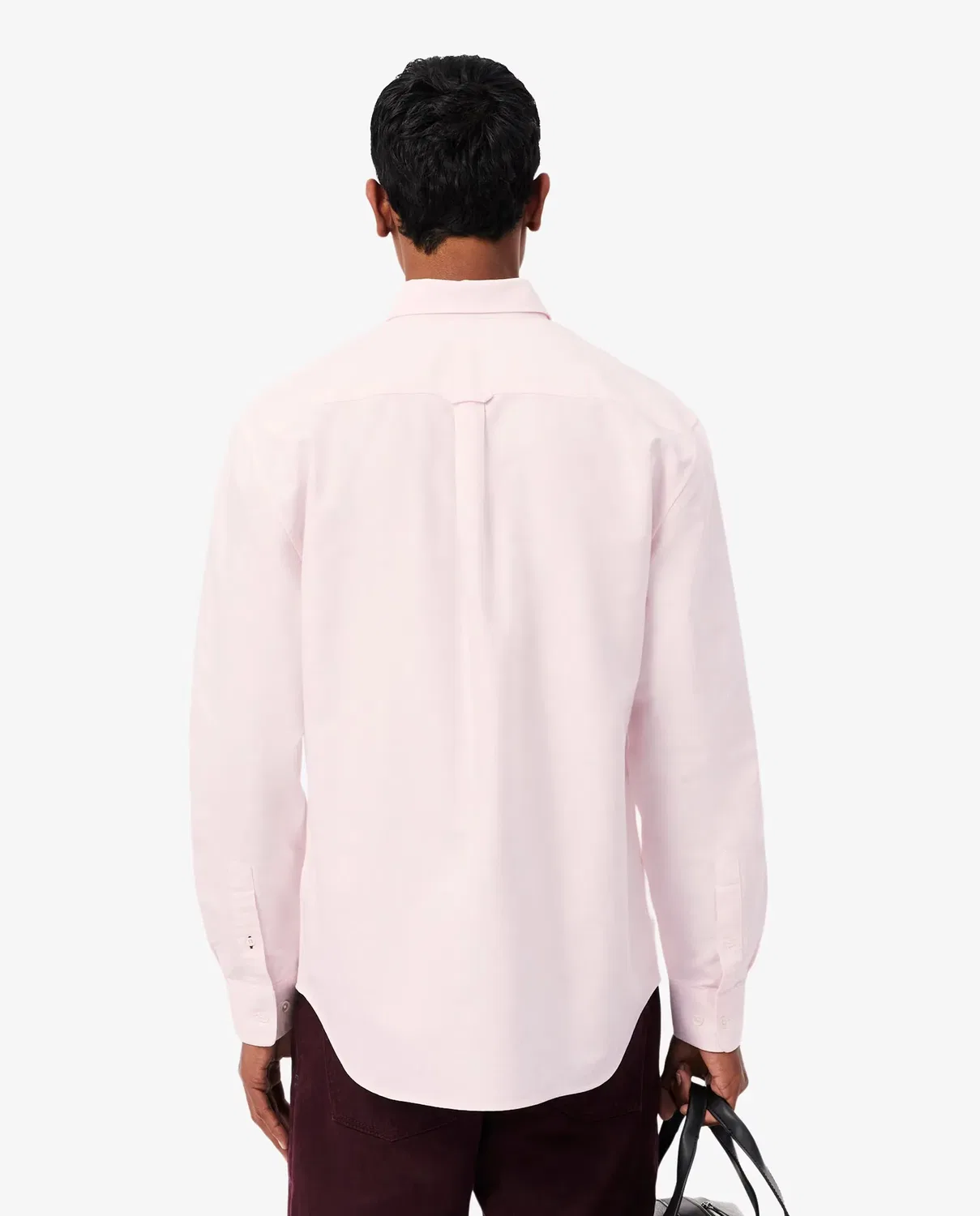 Мужская рубашка с длинным рукавом Lacoste, Rosa — фото 2