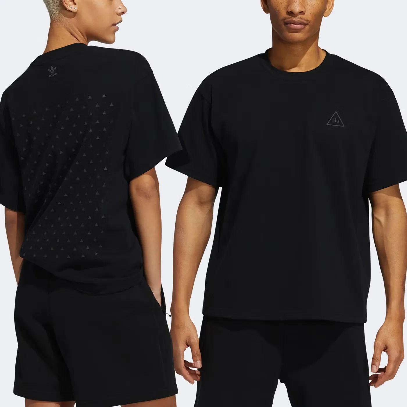 Футболка с принтом Pharrell Hu Adidas, черный — фото 4