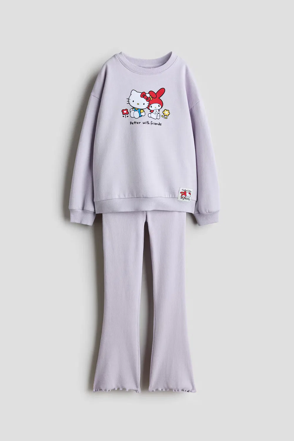 Костюм-Двойка с узорчатым принтом H&M, Helllila/Hello Kitty