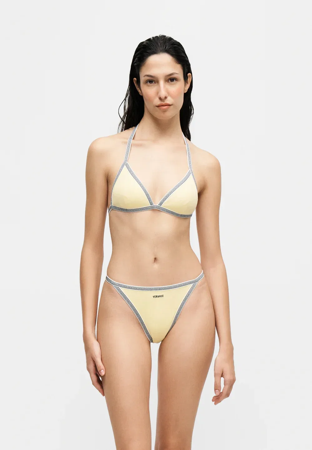 Грека - верх от бикини Versace, Butter Yellow