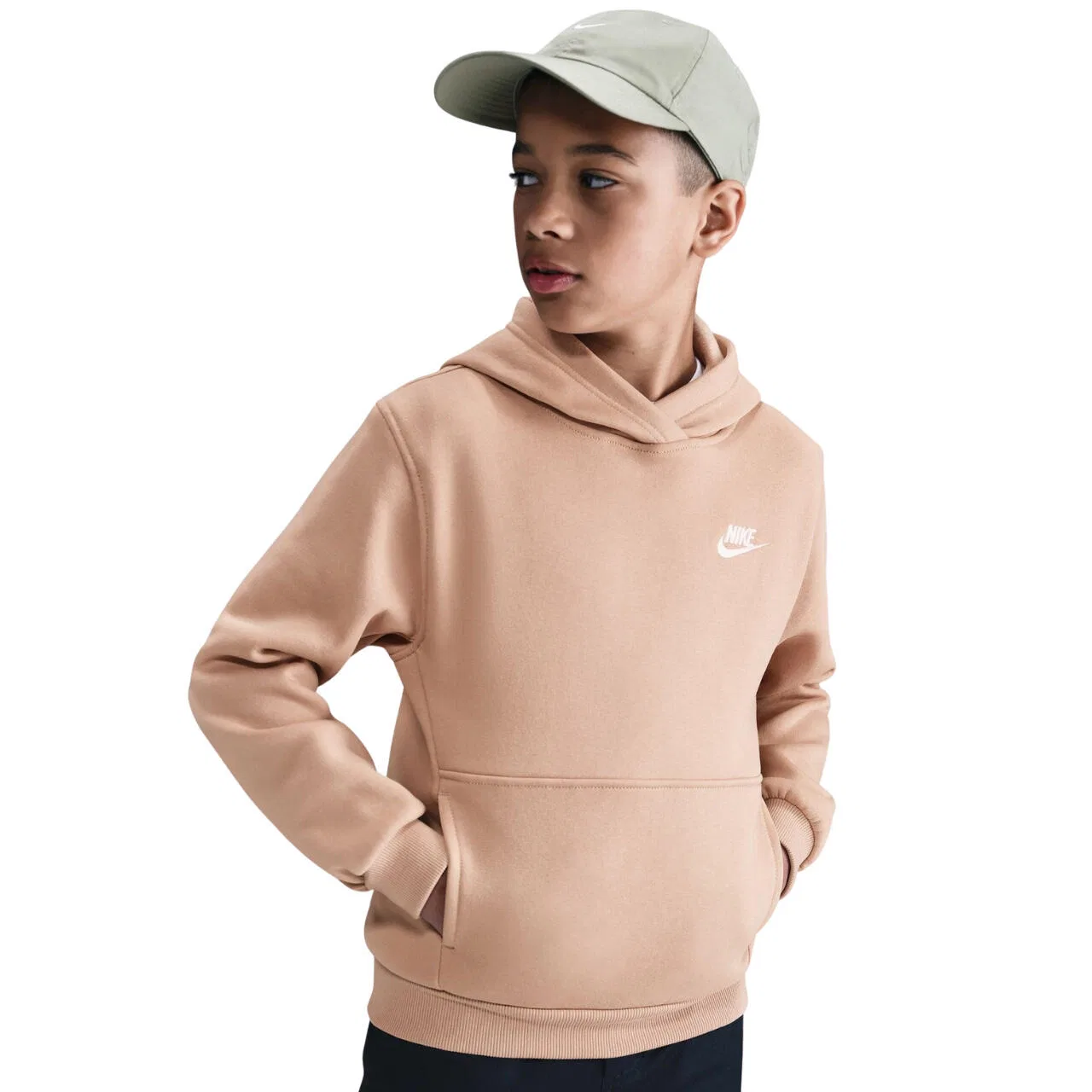 Детский свитшот с флисом Nike Sportswear Club Fleece, Beige