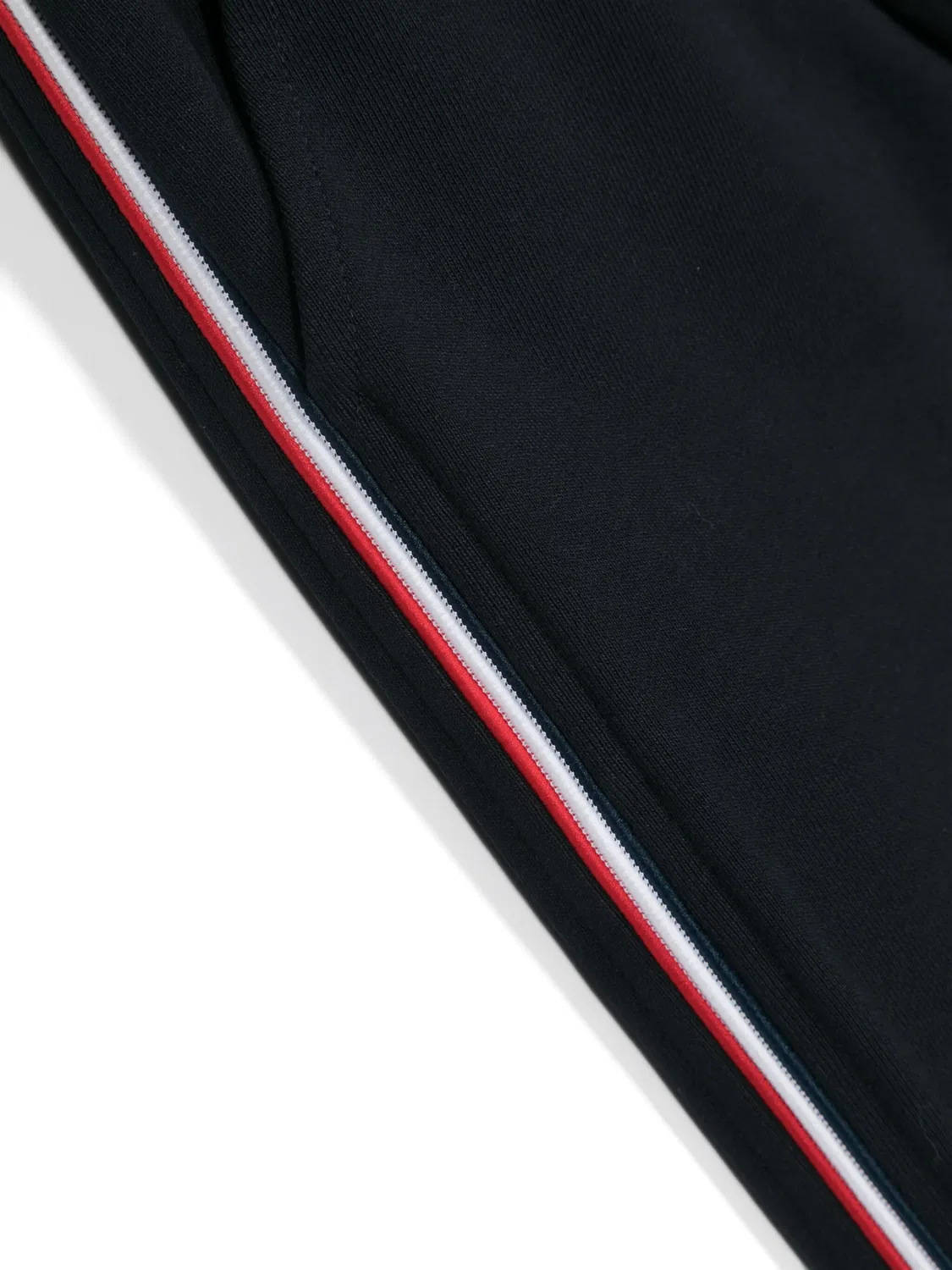 Полосатые хлопковые спортивные брюки Moncler, глубоко-синий — фото 3
