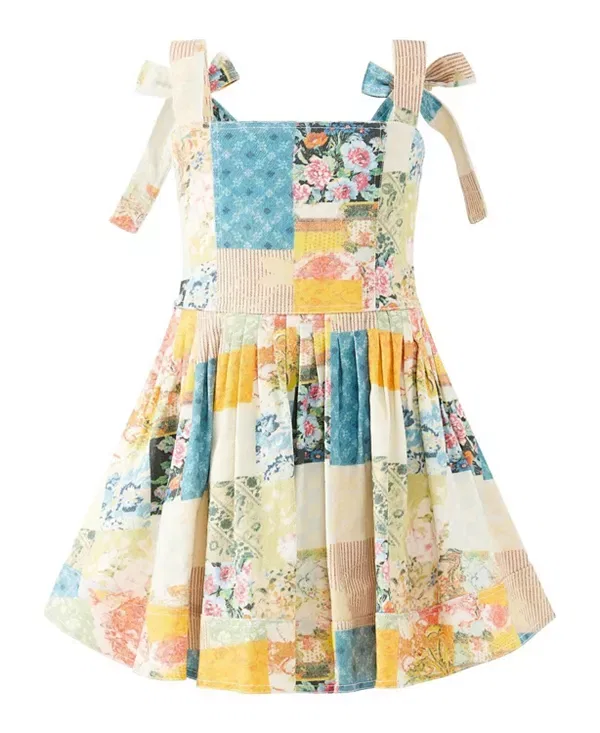 Детское платье для девочек с пайетками Daniella Denim Mini Dress Marlo Kids, мультиколор