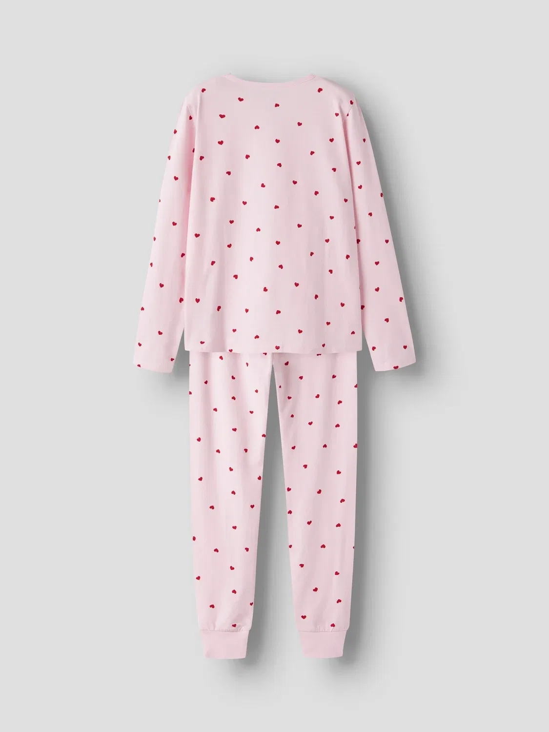 Пижама с принтом сердечек NKFNIGHTSET PEYOTE HEARTS Name It, розовый — фото 4