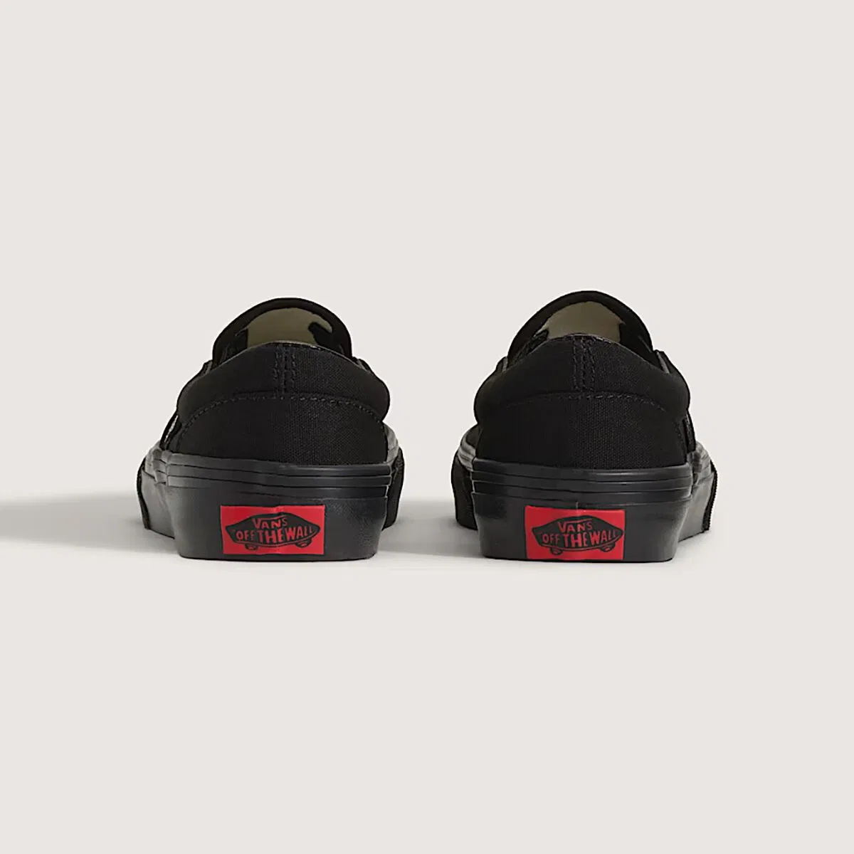 Детские кеды slip-on с принтом Vans, Black/Black — фото 2