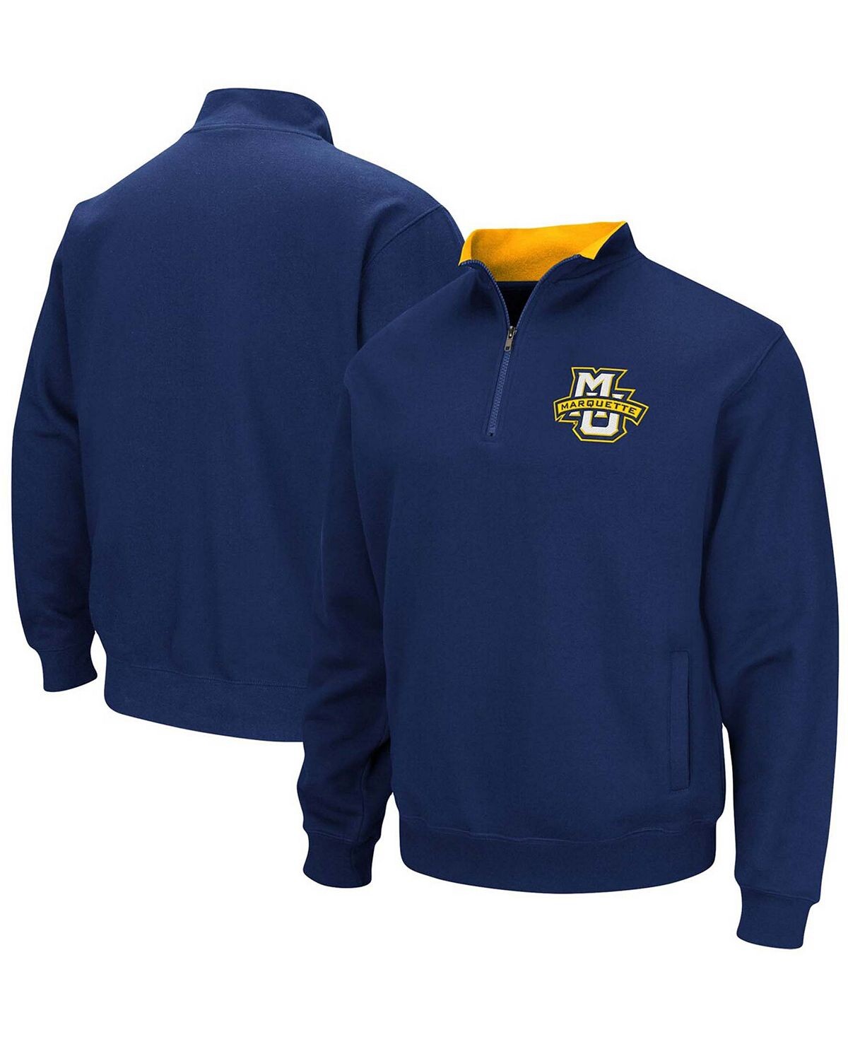 

Мужская темно-синяя куртка marquette golden eagles tortugas logo с молнией на четверть Colosseum, синий