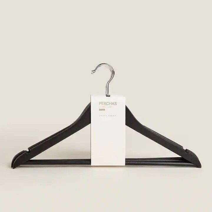 

Вешалка для одежды Zara Home Lacquered Wooden комплект из 3 штук, черный