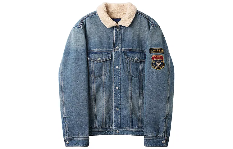 Детское пальто с принтом American Old Money Style Collection Teenie Weenie Men, Denim