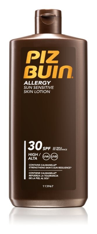

Молочко для загара для чувствительной кожи SPF 30 Piz Buin Allergy