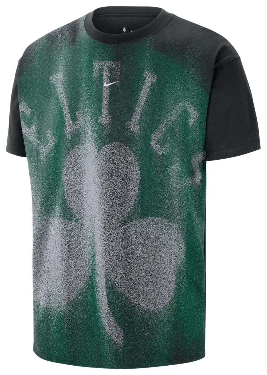 Мужская футболка из мягкого хлопка Celtics Icon Nike, черный