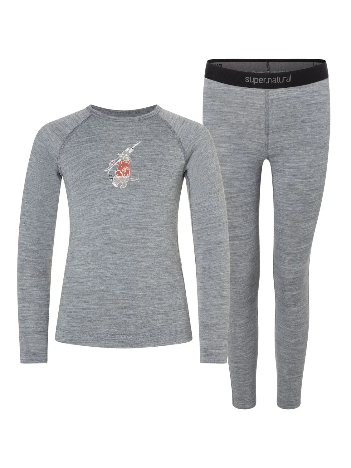 Комплект функциональных футболок Tundra175 Ski Bunny Super.Natural, серый