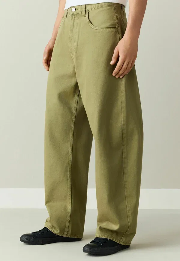 Джинсы широкого кроя Balloon fit Next, green, зеленый