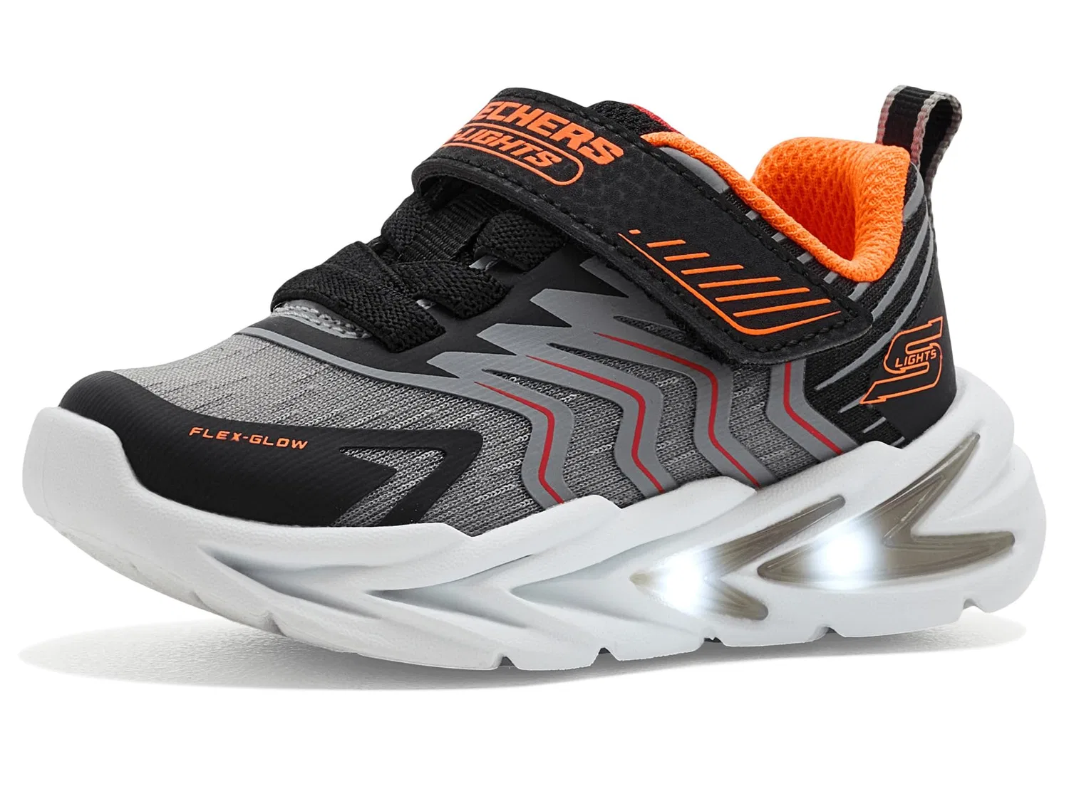 Кроссовки Flex-Glow Ultra 400141N (для малышей) Skechers Kids, Black/Charcoal