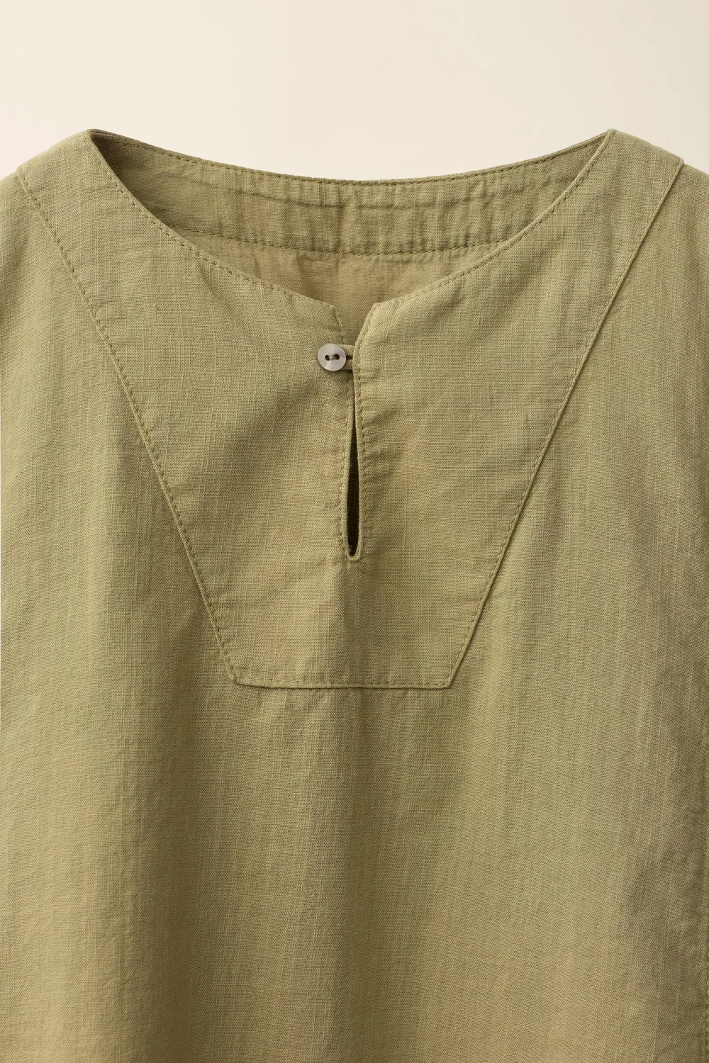 Рубашка со стоячим воротником, созданная Caramel London x Zara, Khaki — фото 3