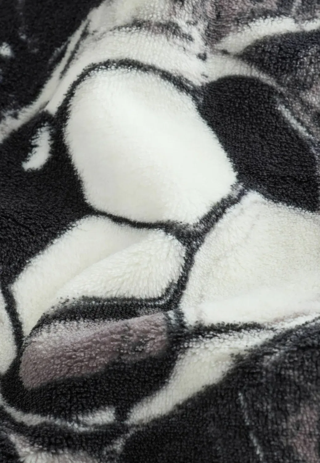 Флисовое пончо - флисовая куртка Next, Black White Football — фото 3