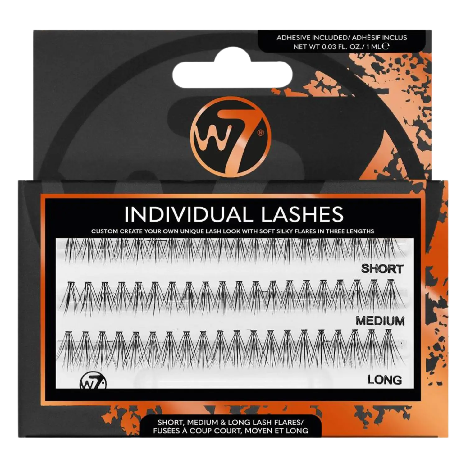 

W7 Individual Lashes пучки накладных ресниц, 1 упаковка