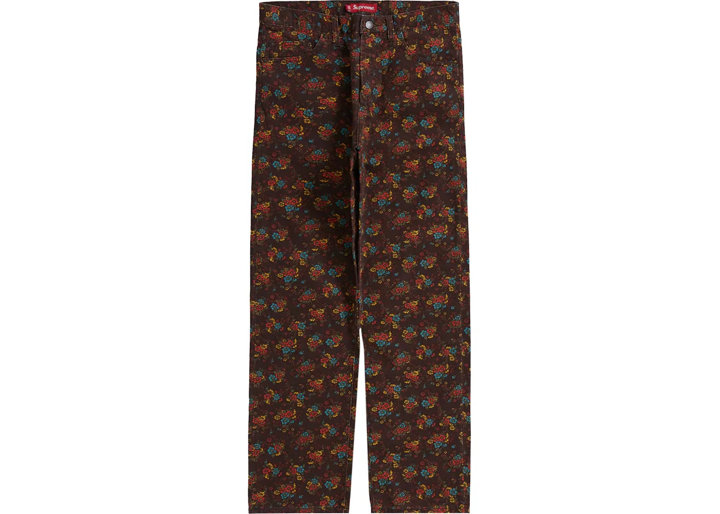 Мужские джинсы с принтом Supreme Jean (SS22), Flowers