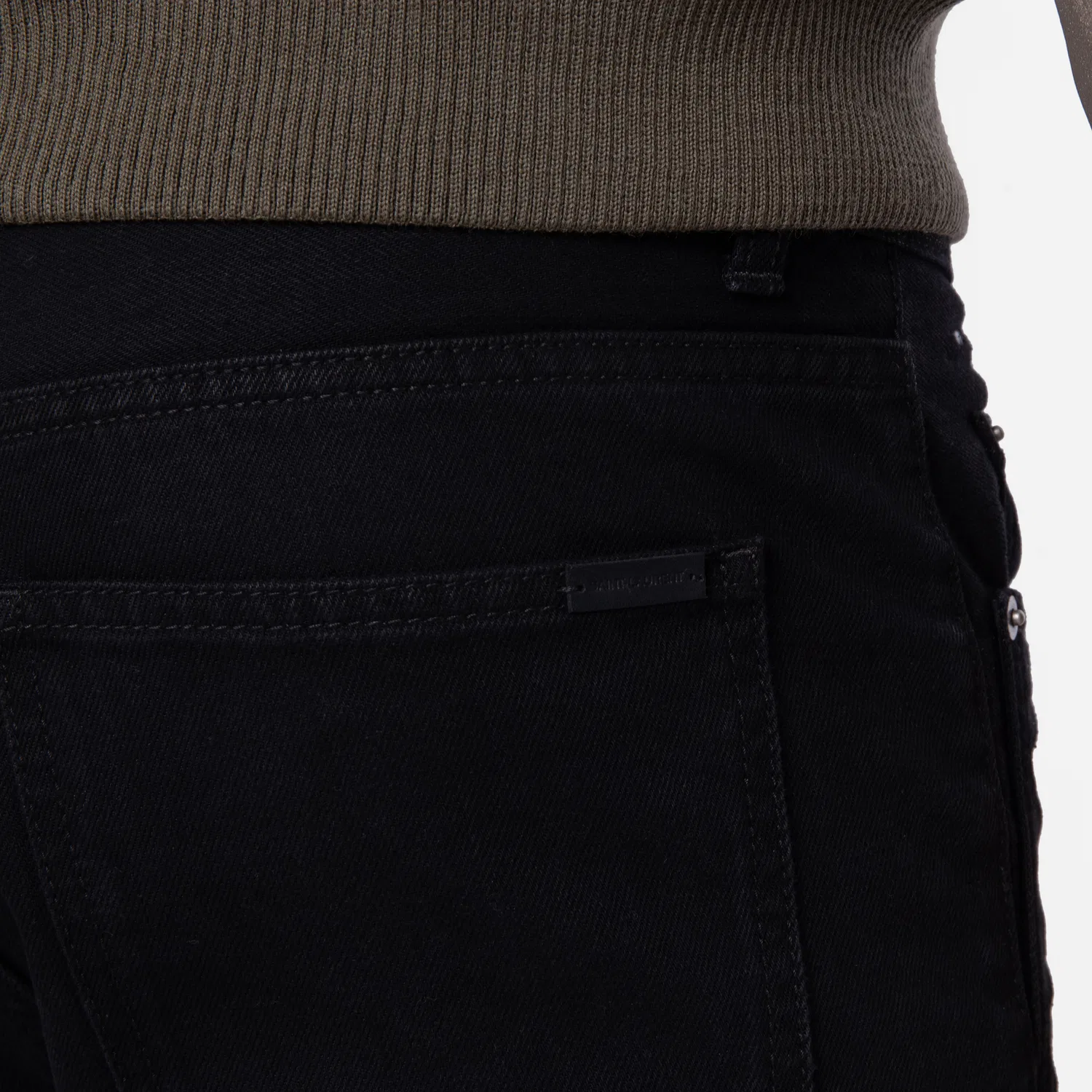 Джинсы прямого свободного кроя Men's Straight Baggy Jeans Saint Laurent, Billy Black — фото 2