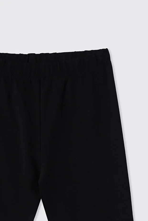 Детские леггинсы для девочек хлопковые Panço, Black — фото 3