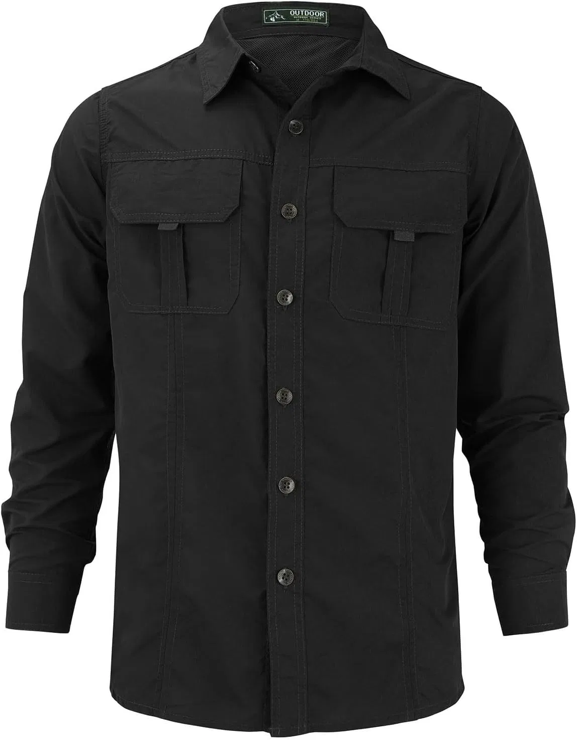 Мужская рубашка с длинным рукавом Cargo Work Shirts, чёрный