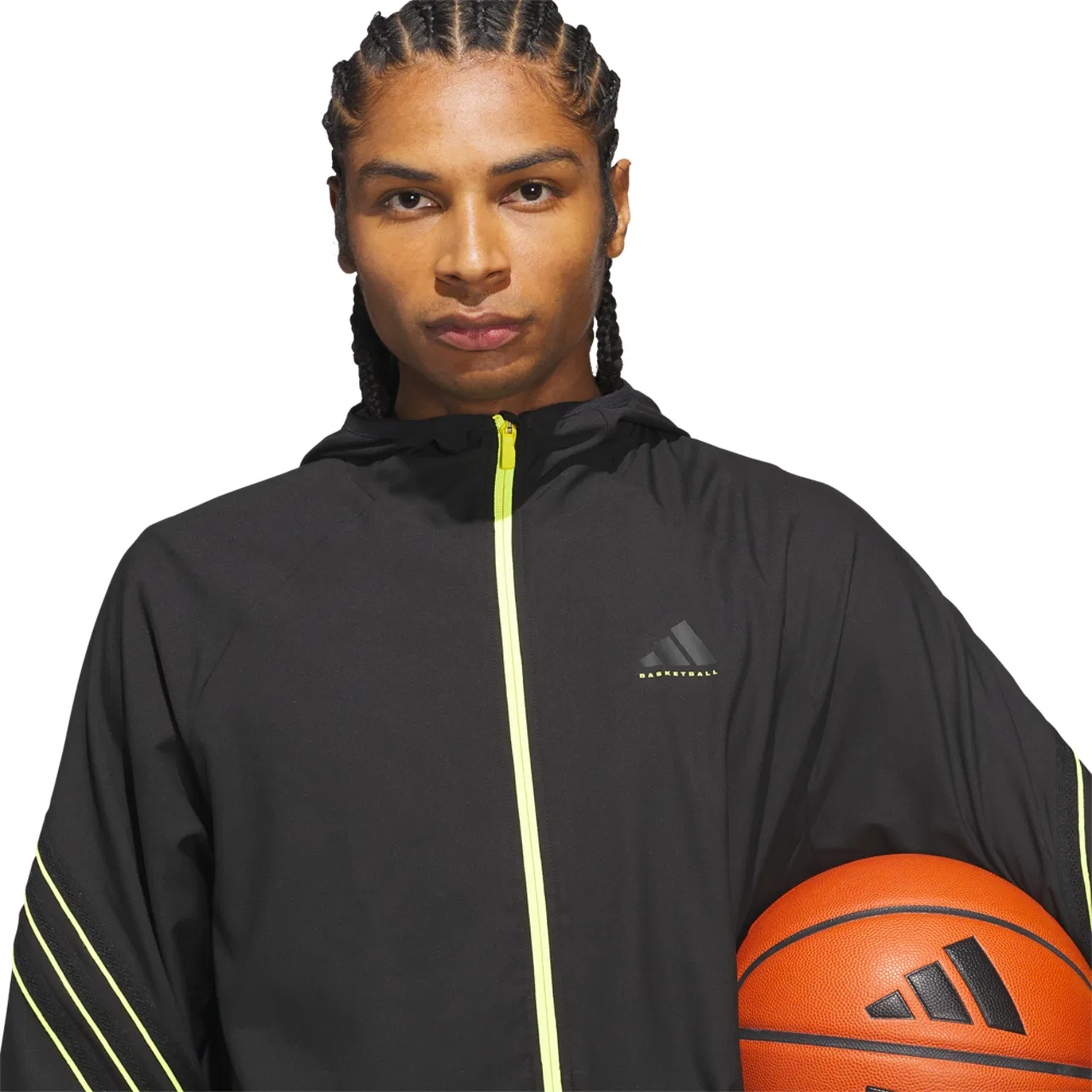 Куртка для мужчин Crazylite Adidas, цвет Black/Solar Lemon — фото 3